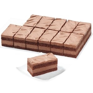 Chocolade-crèmegebak 19,5x29 cm  - 12 porties
