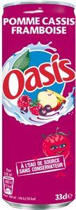 Oasis appel-zwarte bes-framboos blik 33 cl