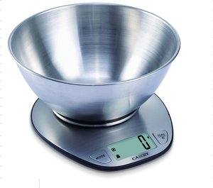 Keukenweegschaal electrisch 5 kg/1 g - 19,5x17,8x12 cm