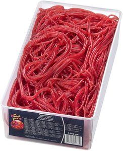 Sweet party geoliede spaghetti aardbei
