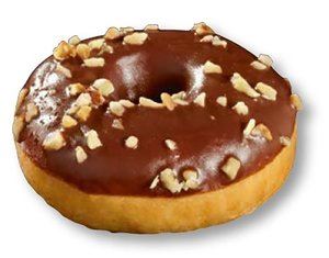 19146 Donut chocolade-hazelnoot