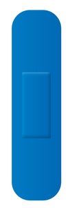 Blauwe detecteerbare pleisters - 19x72 mm