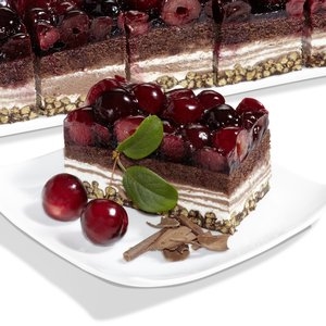Cherry & chocolate crisp slices - 12 porties