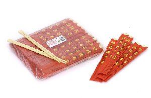 Red wrap bamboo chopsticks 23 cm