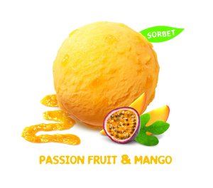 Sorbet passion fruit & mango