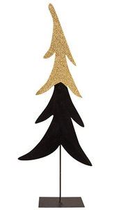 Kerstboom Goldy zwart - 12,2x6xH40 cm