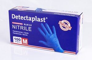 Handschoenen nitril blauw medium