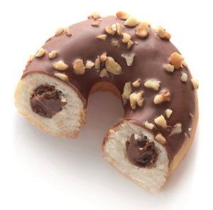 Mini donuts gevuld met chocolade & praliné
