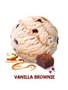 Roomijs vanilla & brownie