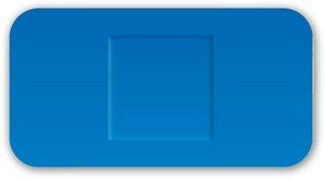 Blauwe detecteerbare pleisters - 38x72 mm