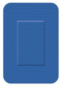 Blauwe detecteerbare pleisters elastisch - 50x72 mm