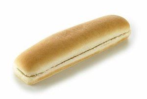 223415 Jumbo hot dog roll side sliced 20,5 cm