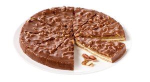 Almond cake peanut and caramel Ø28 cm - 12 porties