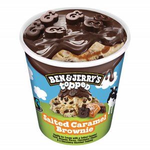 Ben & Jerry's topped salted caramel brownie