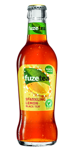 Fuze Tea sparkling black tea glas