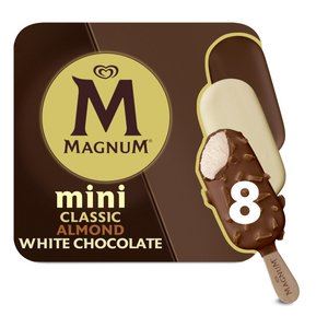 Magnum mini classic, almond & white
