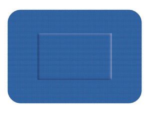 Blauwe detecteerbare pleisters elastisch - 50x72 mm