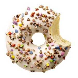 2104779 Donut crushed candy white