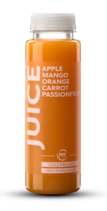 Mango-wortel-sinaas-passievruchtensap pet 25 cl