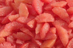 Fruitsalade pompelmoessegmenten - op sap